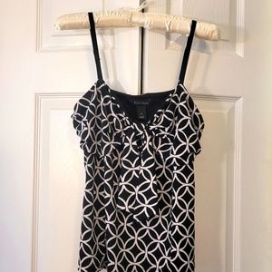 WHBM black and white top!